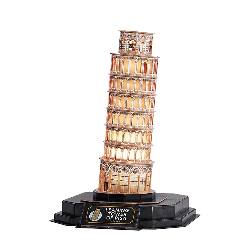 Laad de afbeelding in de Gallery-viewer, Cubic Fun 3D Puzzel Pisa + Licht 42 Stukjes
