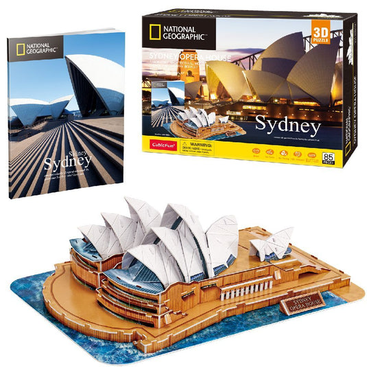 Cubic Fun National Geographic 3D Puzzel Opera House Sydney 85 Stukjes