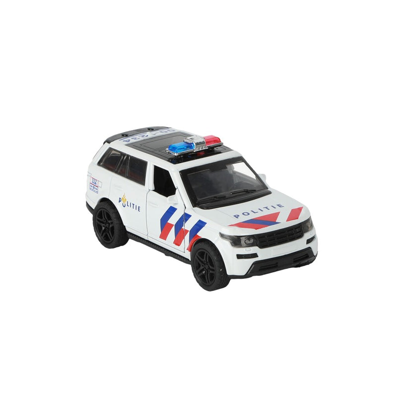 Laad de afbeelding in de Gallery-viewer, 112 Pull-Back Politie Suv 1:36 + Licht En Geluid
