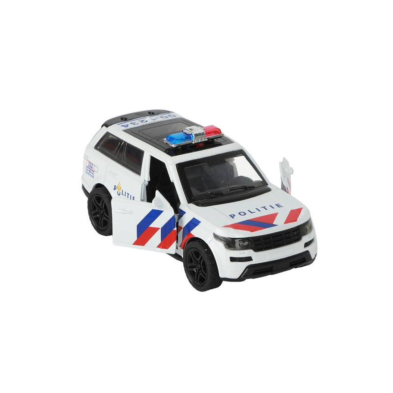Laad de afbeelding in de Gallery-viewer, 112 Pull-Back Politie Suv 1:36 + Licht En Geluid
