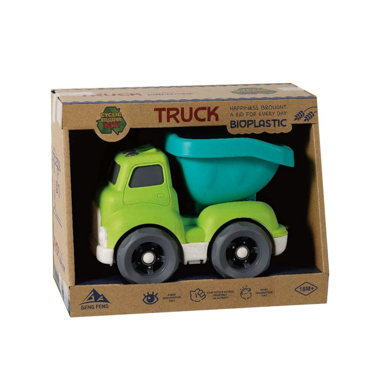 Laad de afbeelding in de Gallery-viewer, Overige Merken Bioplastic Kiepwagen 18 Cm Groen
