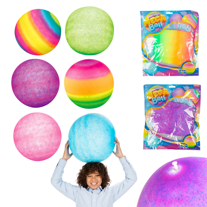 Laad de afbeelding in de Gallery-viewer, Toi-Toys Megabal Met Licht 40 Cm Verschillende Kleuren
