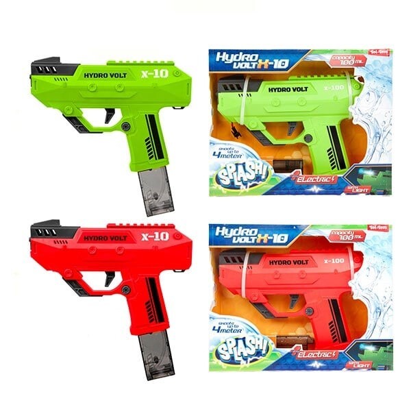 Laad de afbeelding in de Gallery-viewer, Splash Elektrisch Waterpistool Wave Met Licht Groen/Rood
