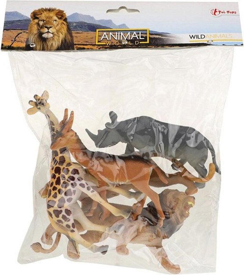 Laad de afbeelding in de Gallery-viewer, Animal World Wilde Dieren Deluxe 5Stuks In Zak
