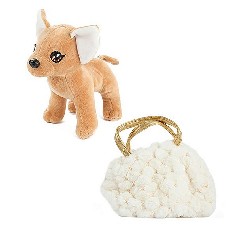 Laad de afbeelding in de Gallery-viewer, Toi-Toys Pluchen Chihuahua Hond In Blingbling Handtas Assorti
