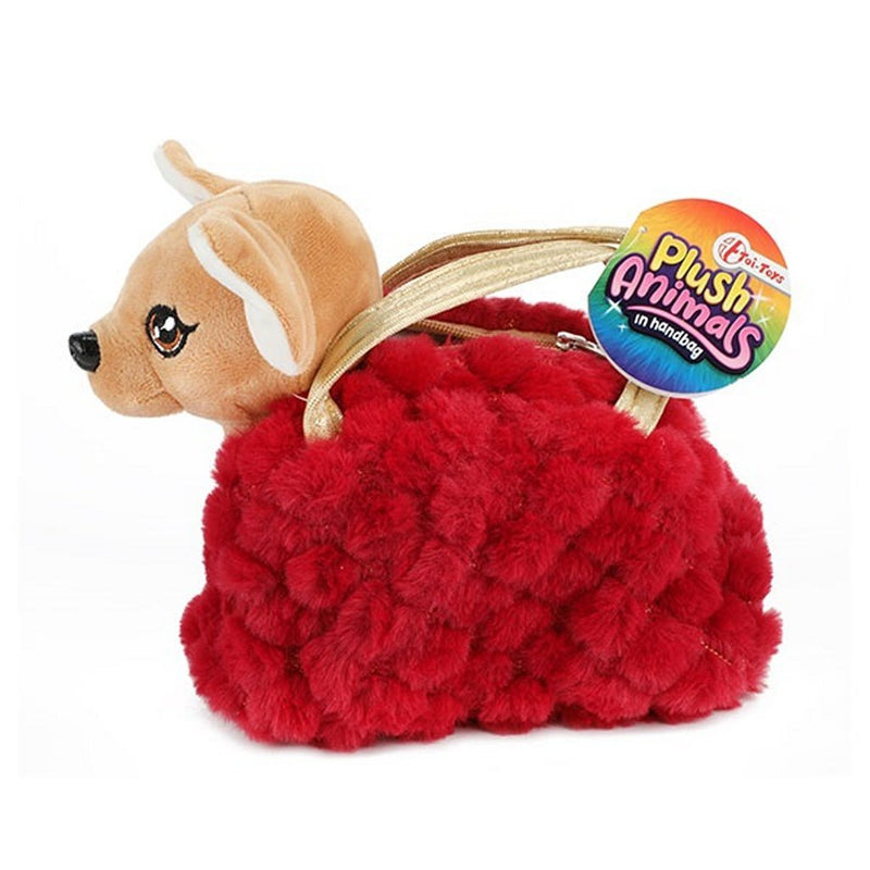 Laad de afbeelding in de Gallery-viewer, Toi-Toys Pluchen Chihuahua Hond In Blingbling Handtas Assorti
