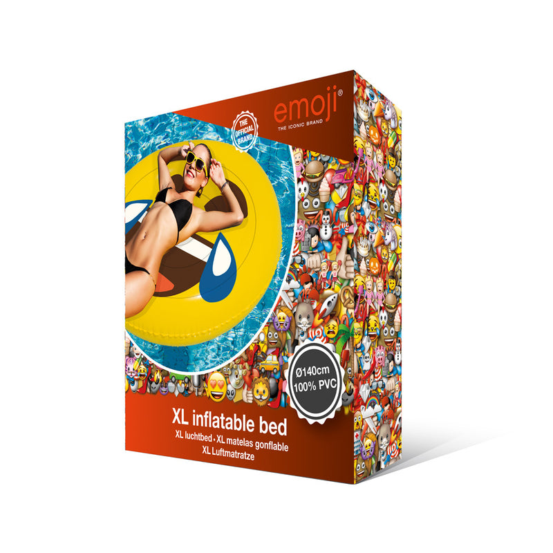 Laad de afbeelding in de Gallery-viewer, Basic Opblaasbaar Figuur Emoji Face Lol 140Cm
