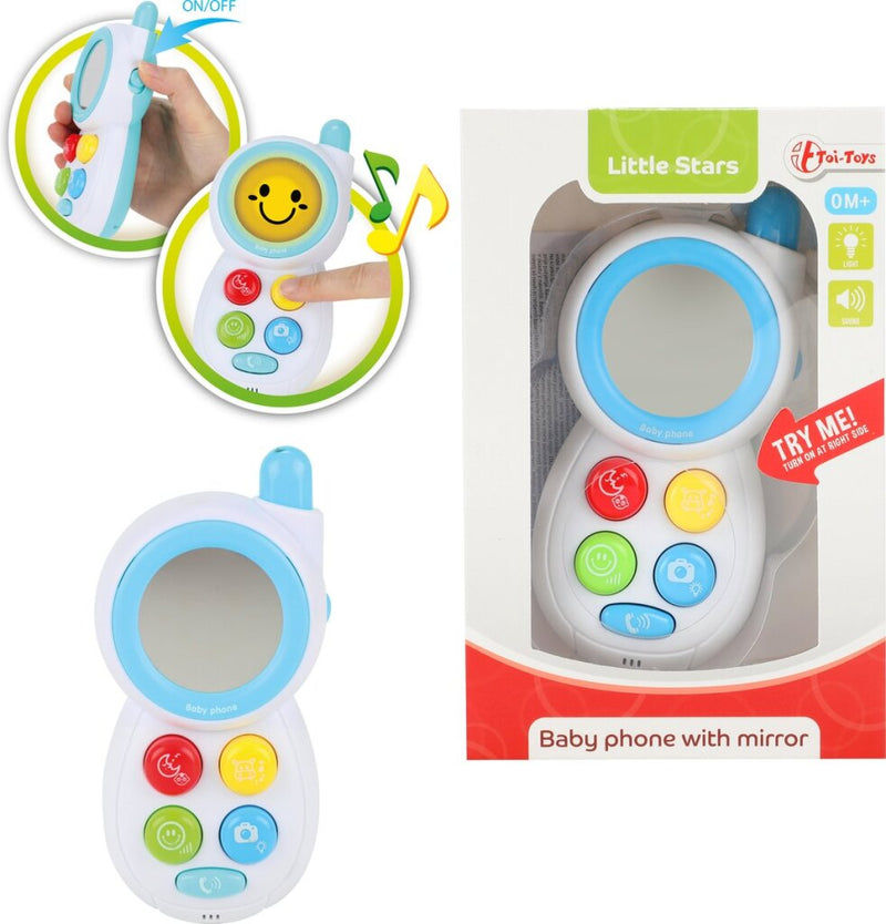 Laad de afbeelding in de Gallery-viewer, Little Stars Toi-Toys Little Stars Babytelefoon Junior 13Cm Wit
