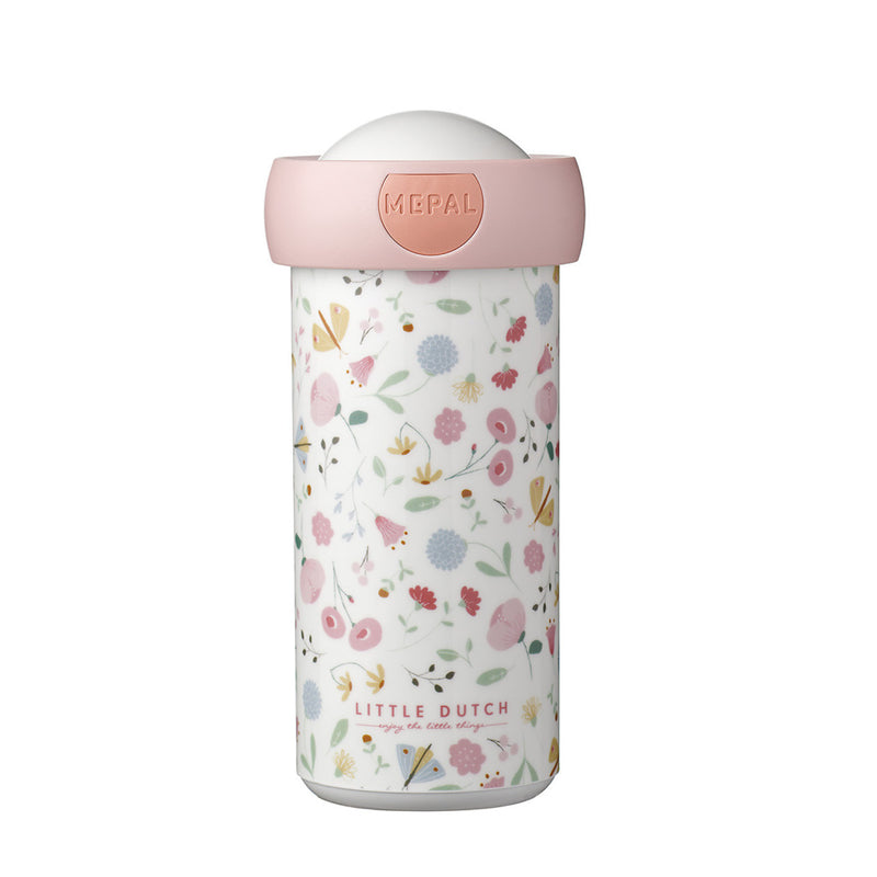 Laad de afbeelding in de Gallery-viewer, Mepal Campus Schoolbeker Little Dutch Flowers And Butterflies 300 Ml Roze/Wit
