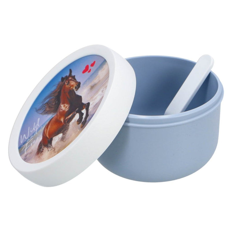 Laad de afbeelding in de Gallery-viewer, Mepal Campus Fruitbox 300 Ml Wild Horse Wit/Blauw
