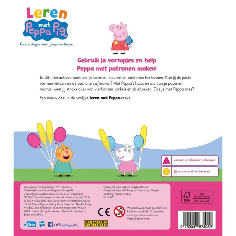 Laad de afbeelding in de Gallery-viewer, Peppa Pig Boek Peppa Pig Peppa&#039;S Patronen En Vormen
