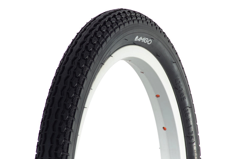 Laad de afbeelding in de Gallery-viewer, Amigo Buitenband M-160 16 X 1.75-1.90 (47-305) zwart 16 inch
