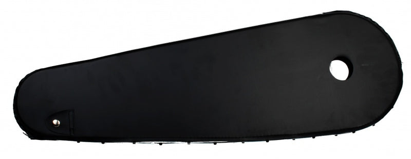 Laad de afbeelding in de Gallery-viewer, Bofix Kettingkast 28 Inch Lakdoek Glanzend Zwart 68 X 22 Cm

