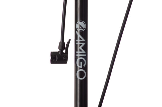 Amigo Luxe Fietspomp Met Drukmeter 11 Bar 73 Cm zwart