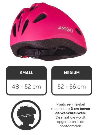 Amigo Mini Mover Fietshelm Verstelbaar Maat 48-52 Cm (S)