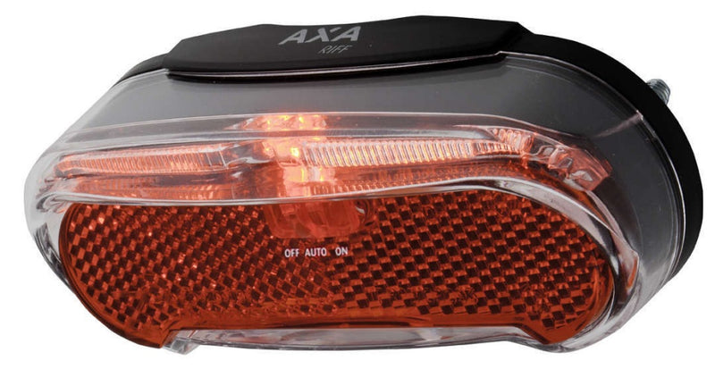 Laad de afbeelding in de Gallery-viewer, Axa Achterlicht Riff Batlow Led Batterij Aan/Auto/Uit Zwart
