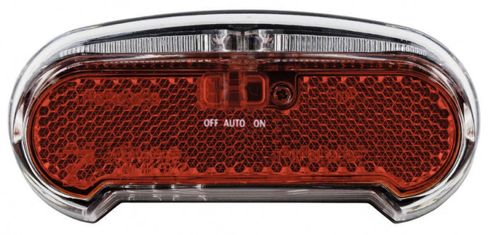 Axa Achterlicht Riff Batlow Led Batterij Aan/Auto/Uit Zwart