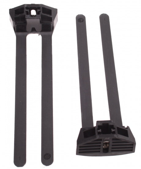 Axa Flex Mount Slot Bevestiging Kunststof Zwart 2 Stuks
