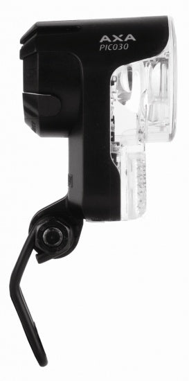 Laad de afbeelding in de Gallery-viewer, Axa Koplamp Pico 30 Switch Aan/Uit Led Dynamo Zwart
