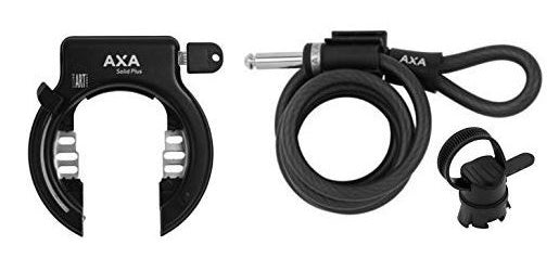 Axa Ringslot Solid Plus Met Insteekketting Art-2 Zwart