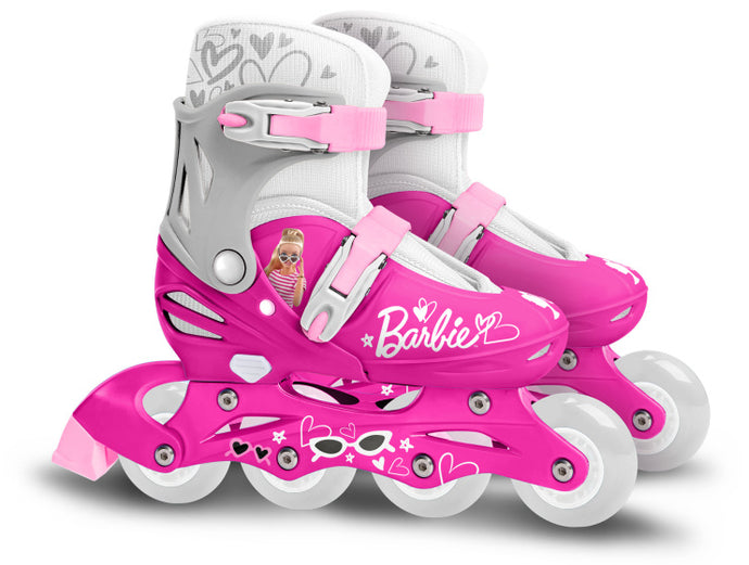 Barbie Inline Skates Hardboot Verstelbaar  roze Maat 30-33