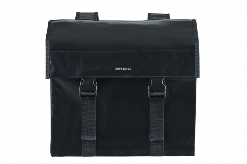 Laad de afbeelding in de Gallery-viewer, Basil Dubbele Fietstas Urban Load 48-53 Liter – 17738 zwart
