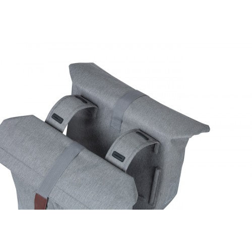 Basil Dubbele Fietstas City 28-32 Liter – 18072 grijs