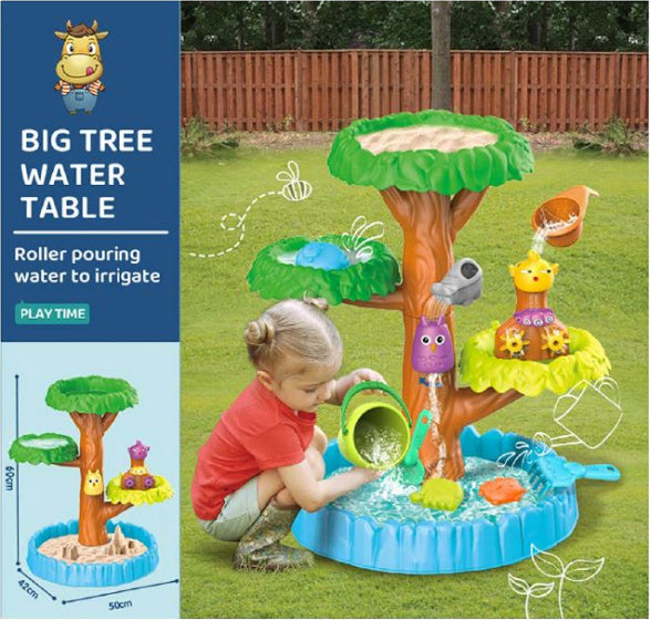 Laad de afbeelding in de Gallery-viewer, Beach Toys Zand- En Watertafel Met Accessoires 16-Delig
