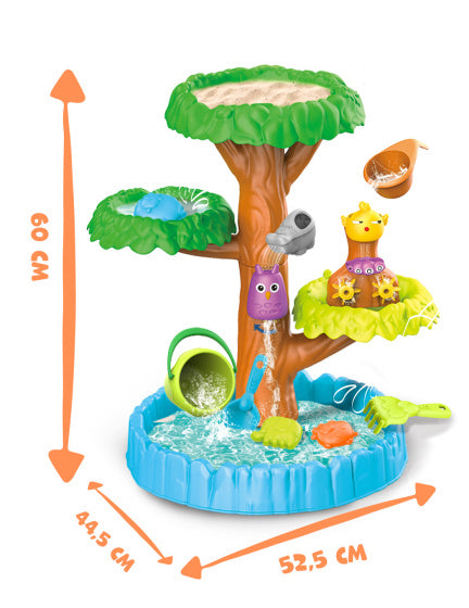 Laad de afbeelding in de Gallery-viewer, Beach Toys Zand- En Watertafel Met Accessoires 16-Delig
