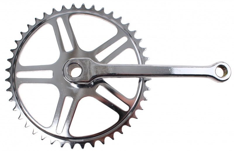 Laad de afbeelding in de Gallery-viewer, Bhogal Crankstel Set Met Spiegat 44T 170 Mm Zilver
