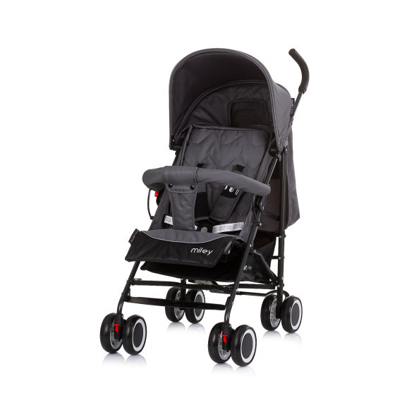 Laad de afbeelding in de Gallery-viewer, Chipolino Miley Opvouwbare Plooibuggy - Reisbuggy Granite Grey
