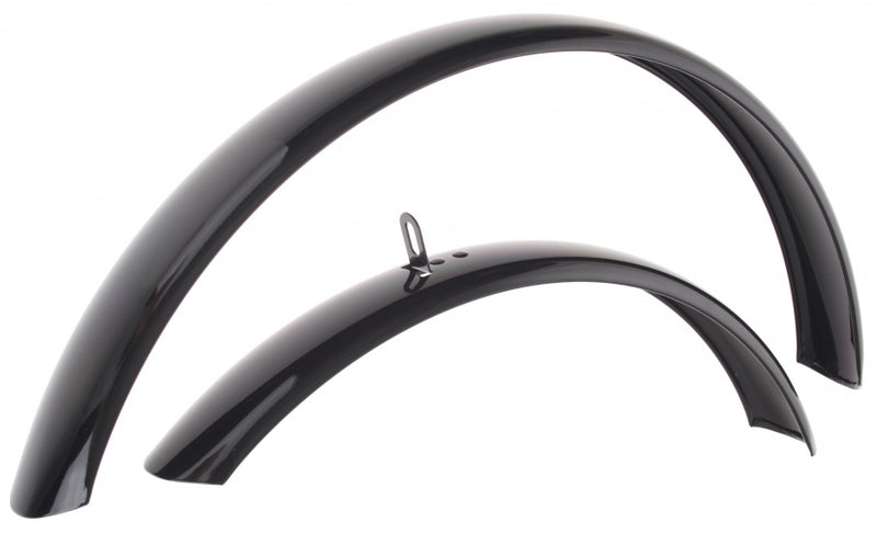Laad de afbeelding in de Gallery-viewer, Curana Spatbord Set Atb Staal 20 Inch Zwart
