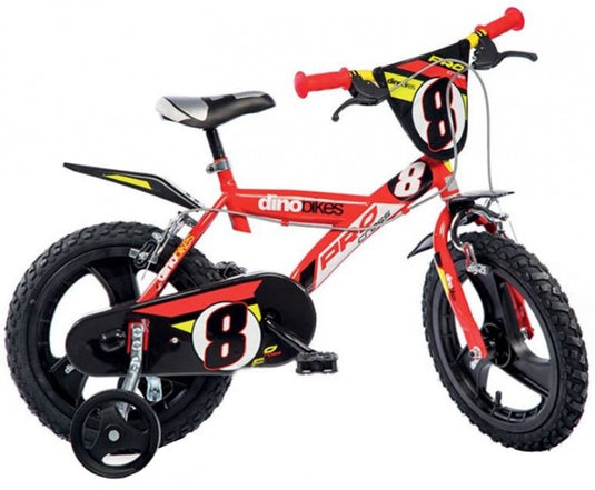 Dino Pro Cross 16 Inch 27 Cm Jongens Knijprem Rood/Zwart