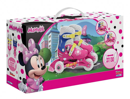 Disney Inline Skates Minnie Mouse Hardboot Wit/Blauw Maat 27/30