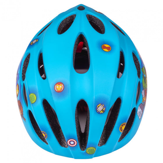 Laad de afbeelding in de Gallery-viewer, Disney Avengers Fietshelm Junior In-Mold Blauw Maat 52-56
