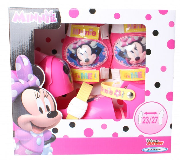 Laad de afbeelding in de Gallery-viewer, Disney Rolschaatsen Minnie Mouse Meisjes Roze/Wit Maat 23-27
