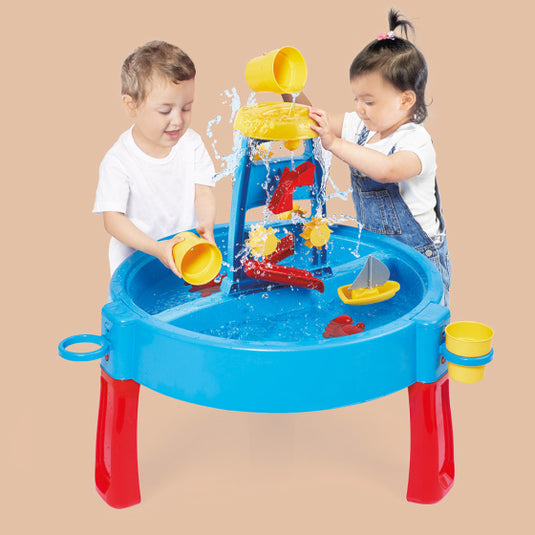 Dolu 3-In-1 Zand- En Watertafel Met Tekentafel Blauw/Rood