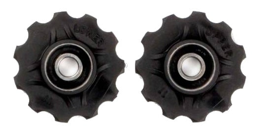 Laad de afbeelding in de Gallery-viewer, Elvedes Derailleurwieltjes 11 Tanden 7-11V Zwart 2 Stuks
