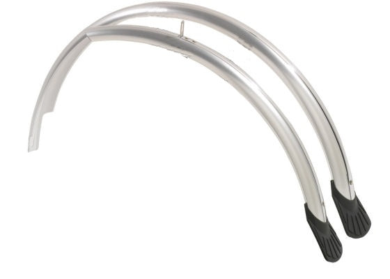 Eurofender Kunststof Spatborden Set 28 Inch Zilver