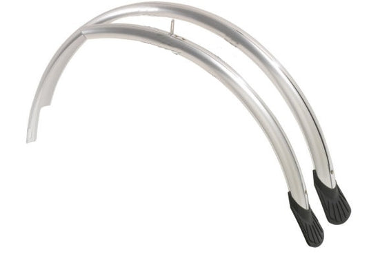 Eurofender Kunststof Spatborden Set 28 Inch Zilver