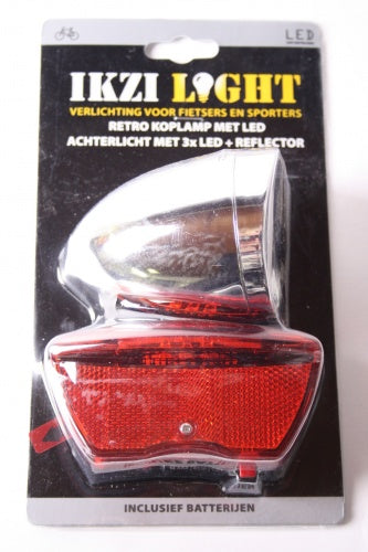 Ikzi Light Verlichtingset Retro Led Batterij Zilver/Rood