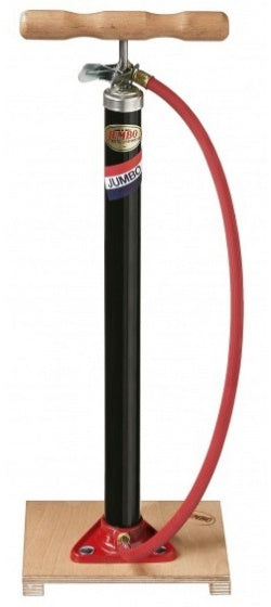 Jumbo Fietspomp Op Houten Plank Met Dunlop Ventiel