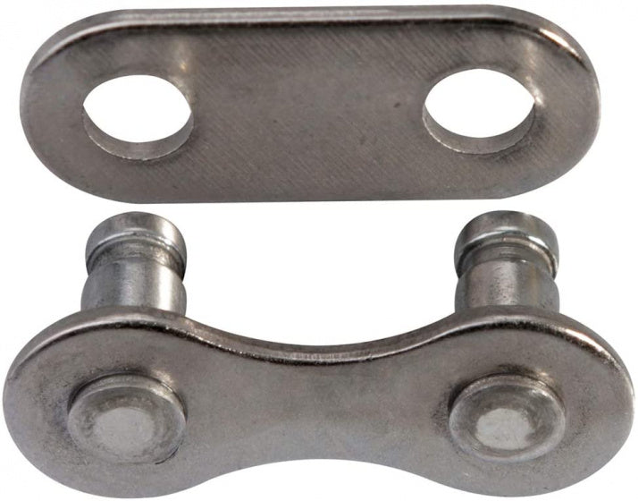 Laad de afbeelding in de Gallery-viewer, Kmc Verbindingsschakel Snap-On Breed 1/8 Staal Zilver 2 Stuks
