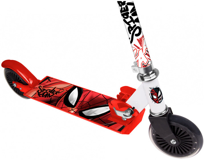 Laad de afbeelding in de Gallery-viewer, Marvel Spider-Man 2-Wiel Kinderstep Jongens Aluminium Rood
