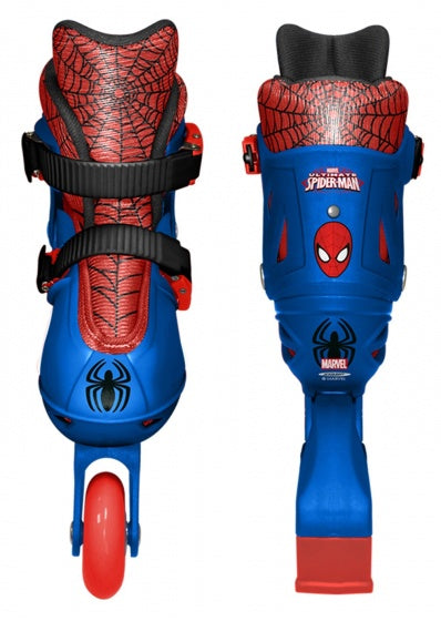 Laad de afbeelding in de Gallery-viewer, Marvel Inline Skates Spider-Man Hardboot Rood/Blauw Maat 30-33
