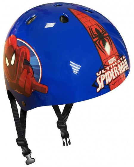 Laad de afbeelding in de Gallery-viewer, Marvel Spider-Man Skatehelm Blauw/Rood Maat 54/60 Cm
