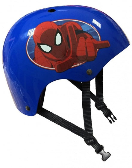 Marvel Spider-Man Skatehelm Blauw/Rood Maat 54/60 Cm