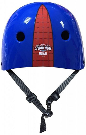 Marvel Spider-Man Skatehelm Blauw/Rood Maat 54/60 Cm