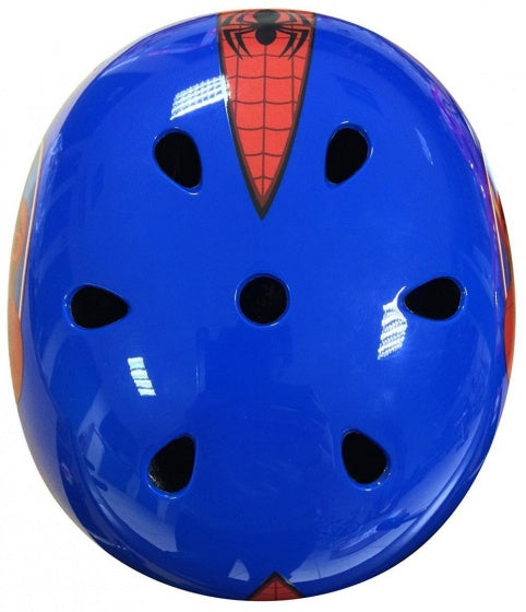 Marvel Spider-Man Skatehelm Blauw/Rood Maat 54/60 Cm