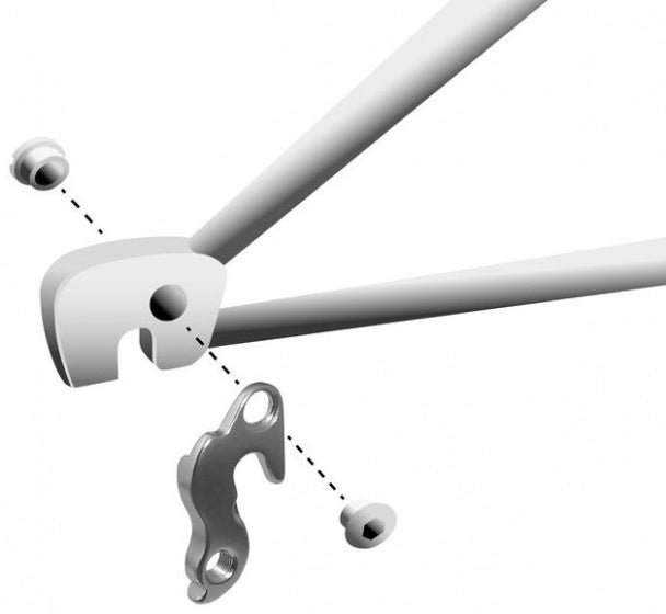 Laad de afbeelding in de Gallery-viewer, Union Derailleurhanger Gh-068 63,8 Mm Zilver
